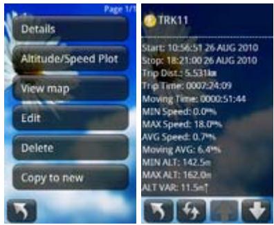 HOLUX FUNTREK130 PRO - Détails d'un chemin - 1
