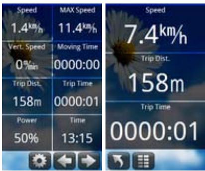 HOLUX FUNTREK130 PRO - Sélection de la page d'affichage - 1