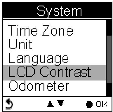 HOLUX GPSPORT 260 PRO - LCD Contrast (Contraste LCD) - 1