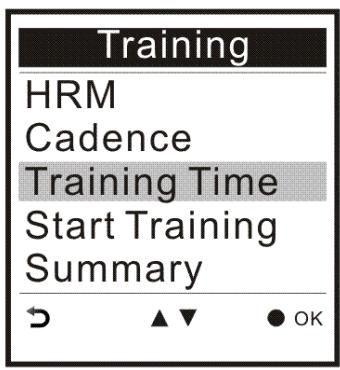 HOLUX GPSPORT 260 PRO - Training Time (Durée de l'entrainment) - 1