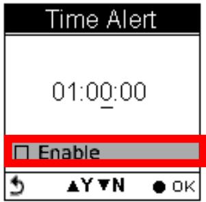 HOLUX GPSPORT 260 PRO - Pour régler une alerte de durée - 2