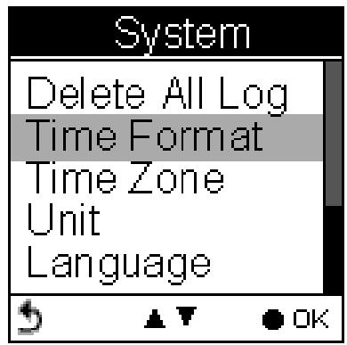 HOLUX GPSPORT 260 PRO - Time Format (Format de l'heure) - 1