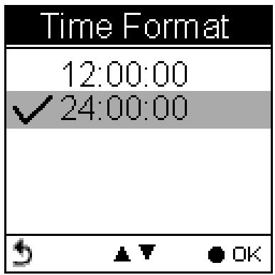 HOLUX GPSPORT 260 PRO - Time Format (Format de l'heure) - 2