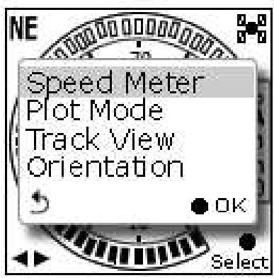 HOLUX GPSPORT 260 PRO - Afficher la course du chemin en mode Compteur de vitesse - 1