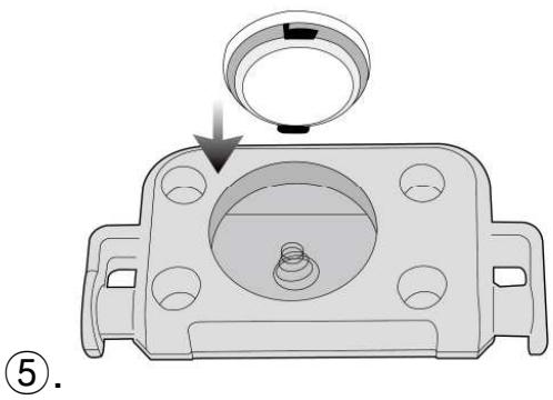 HOLUX GPSPORT 260 PRO - Remplacer la pile du capteur de cadence/vitesse - 5