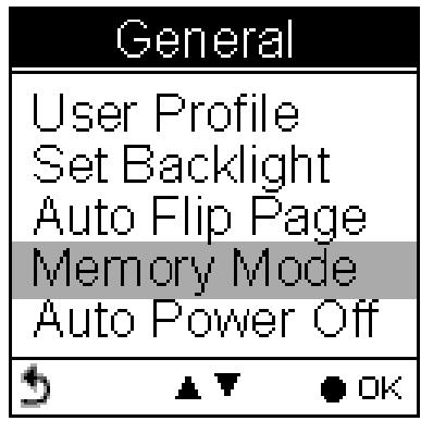 HOLUX GPSPORT 260 PRO - Memory Mode (Mode de mémoire) - 1