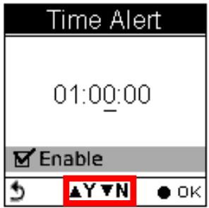 HOLUX GPSPORT 260 PRO - Pour régler une alerte de durée - 3