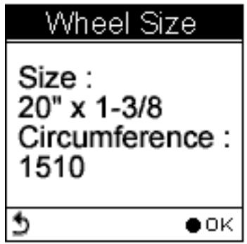 HOLUX GPSPORT 260 PRO - Réglage des dimensions de roue - 3