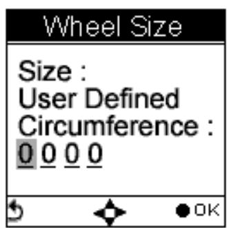 HOLUX GPSPORT 260 PRO - Réglage des dimensions de roue - 5