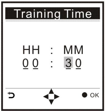 HOLUX GPSPORT 260 PRO - Training Time (Durée de l'entrainment) - 2