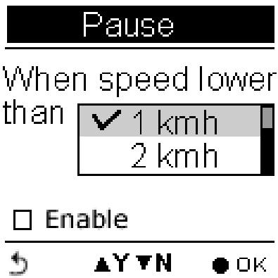 HOLUX GPSPORT 260 PRO - Pause (enregistrement) - 1