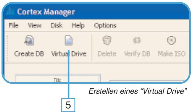 CORTEX DMIX600 - DATENBANK FÜR CD/DVD COMPLICATIONS ERSTellen: - 3