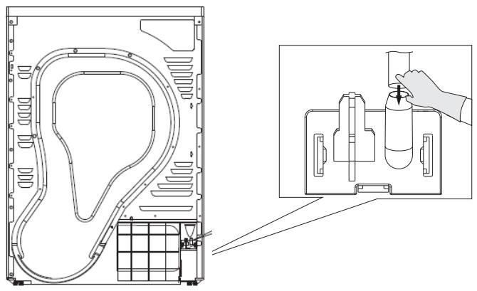 THOMSON THOM C8 - Installation du tuyau d'évacuation (pour évacuer directement l'eau de condensation) - 1