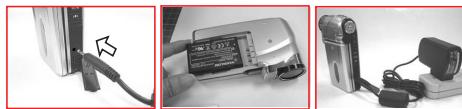 FERRANIA SOLARIS DIGITAL V720 - Recharger la batterie avec l'adaptateur - 1