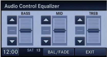 DODGE DURANGO - Menu Audio Control (réglage du son) - 1