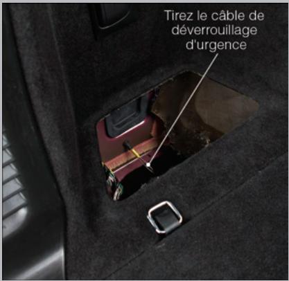 DODGE DURANGO - Ouverture d'urgence de la trappe de carburant - 2