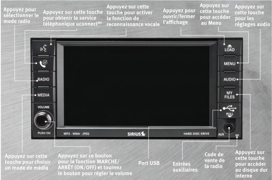 DODGE JOURNEY - RADIO AM/FM/CD MULTIMÉDIA À ÉCRAN TACTILE - 1