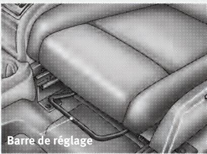 DODGE JOURNEY - Pour avancer ou reculer le siège - 1