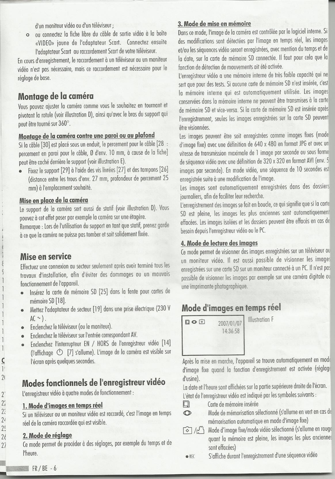 DEXAPLAN DV622 - Mode d'images en temps réel - 1