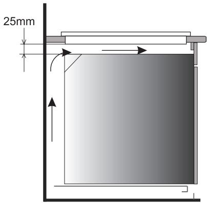 THOMSON THV 6900 - Préparation du plateau de meuble pour l'aménagement de la plaque. - 2