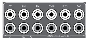 ARCAM FMJ AVR400 - Entrées audio analogiques - 1