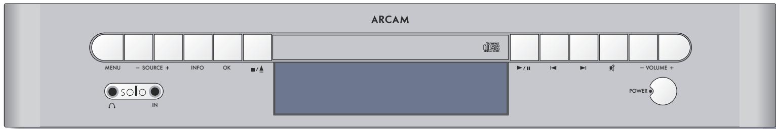 ARCAM SOLO MUSIC SYSTEM - Navigating the menu system - 2