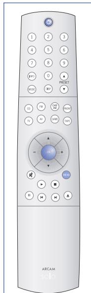 ARCAM SOLO MUSIC SYSTEM - Bedienen des Menüsystems - 2