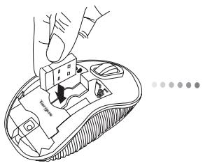 TARGUS WIRELESS COMPACT LASER MOUSE - Instalación de las Pilas - 4