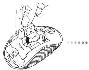 TARGUS WIRELESS COMPACT LASER MOUSE - Vlození baterií - 4