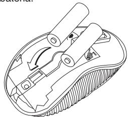 TARGUS WIRELESS COMPACT LASER MOUSE - Instalacao das pilhas - 5