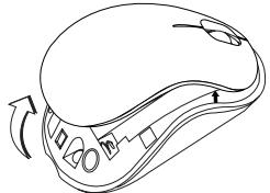 TARGUS WIRELESS COMPACT LASER MOUSE - Bateriju ivietošana - 1