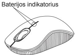 TARGUS WIRELESS COMPACT LASER MOUSE - Baterijos indicatorius - 1