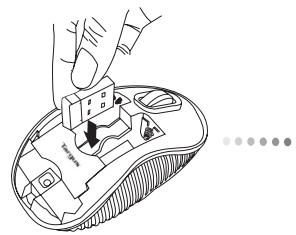 TARGUS WIRELESS COMPACT LASER MOUSE - Installation des piles - 4