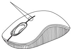 TARGUS WIRELESS COMPACT LASER MOUSE - Ukazatel baterie - 1