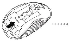 TARGUS WIRELESS COMPACT LASER MOUSE - Az elementk behelyezese - 7