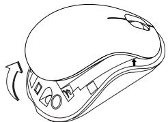 TARGUS WIRELESS COMPACT LASER MOUSE - Einsetzender Batterien - 1
