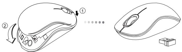 TARGUS WIRELESS OPTICAL LAPTOP MOUSE - Baterijujdiegimas - 3