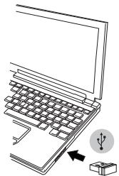 TARGUS WIRELESS OPTICAL LAPTOP MOUSE - Kaip sujungti - 1