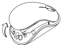 TARGUS WIRELESS OPTICAL LAPTOP MOUSE - Instalacja baterii - 1