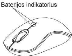 TARGUS WIRELESS OPTICAL LAPTOP MOUSE - Baterijos indicatorius - 1