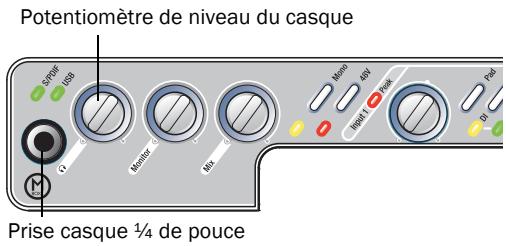 DIGIDESIGN MBOX 2 - Branchement du casque - 1