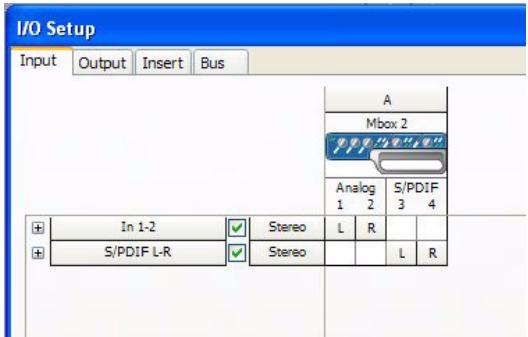 DIGIDESIGN MBOX 2 - Pour renomer les chemins d'E/S dans I/O Setup : - 1