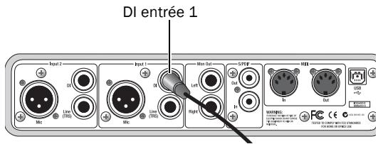 DIGIDESIGN MBOX 2 - Utilisation d'un micro doté d'un connecteur 1/4 de pouce - 1