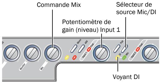 DIGIDESIGN MBOX 2 - Pour utiliser une guitare avec Mbox 2 : - 2