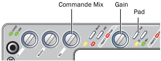 DIGIDESIGN MBOX 2 - Utilisation d'un micro doté d'un connecteur 1/4 de pouce - 3