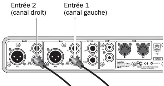 DIGIDESIGN MBOX 2 - Pour connecter l'instrument MIDI à écouter dans Pro Tools : - 1