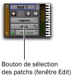 DIGIDESIGN MBOX 2 PRO - Pour importer des noms de patch MIDI dans Pro Tools : - 1