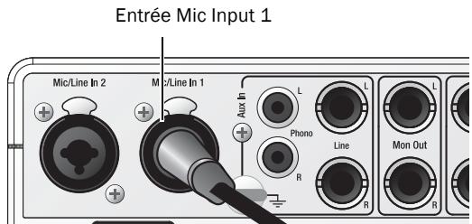 DIGIDESIGN MBOX 2 PRO - Pour utiliser un micro doté d'un connecteur XLR : - 1