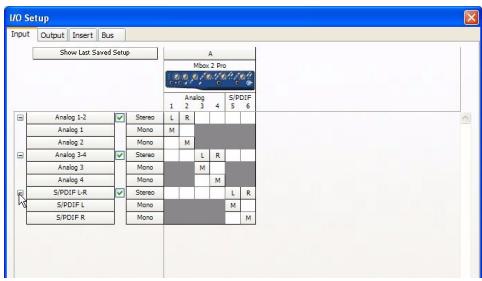 DIGIDESIGN MBOX 2 PRO - Pour renomer les chemins d'E/S dans I/O Setup : - 1