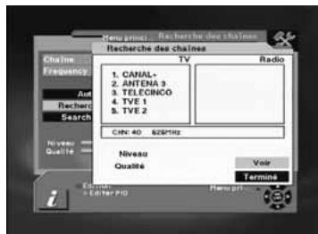 TELEVES 7288 - Recherche de tous les canaux - 2